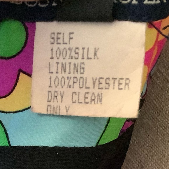 BOSTON PROPER VINTAGE Y2K NEON SILK FLORAL HALTER DRESS. MADE IN THE U.S… - Picture 8 of 12